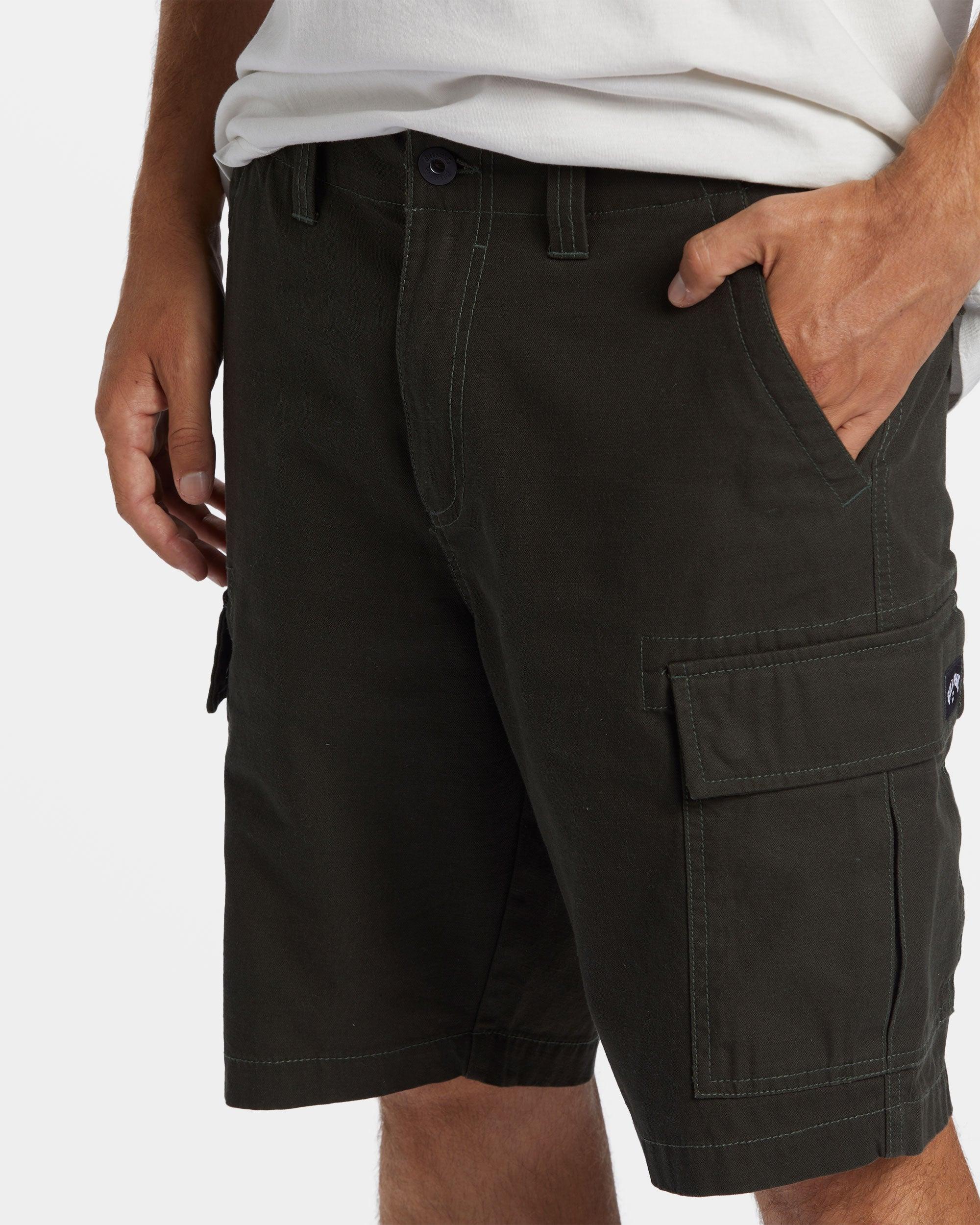 Combat Cargo Shorts - Dark Military Male Product Image