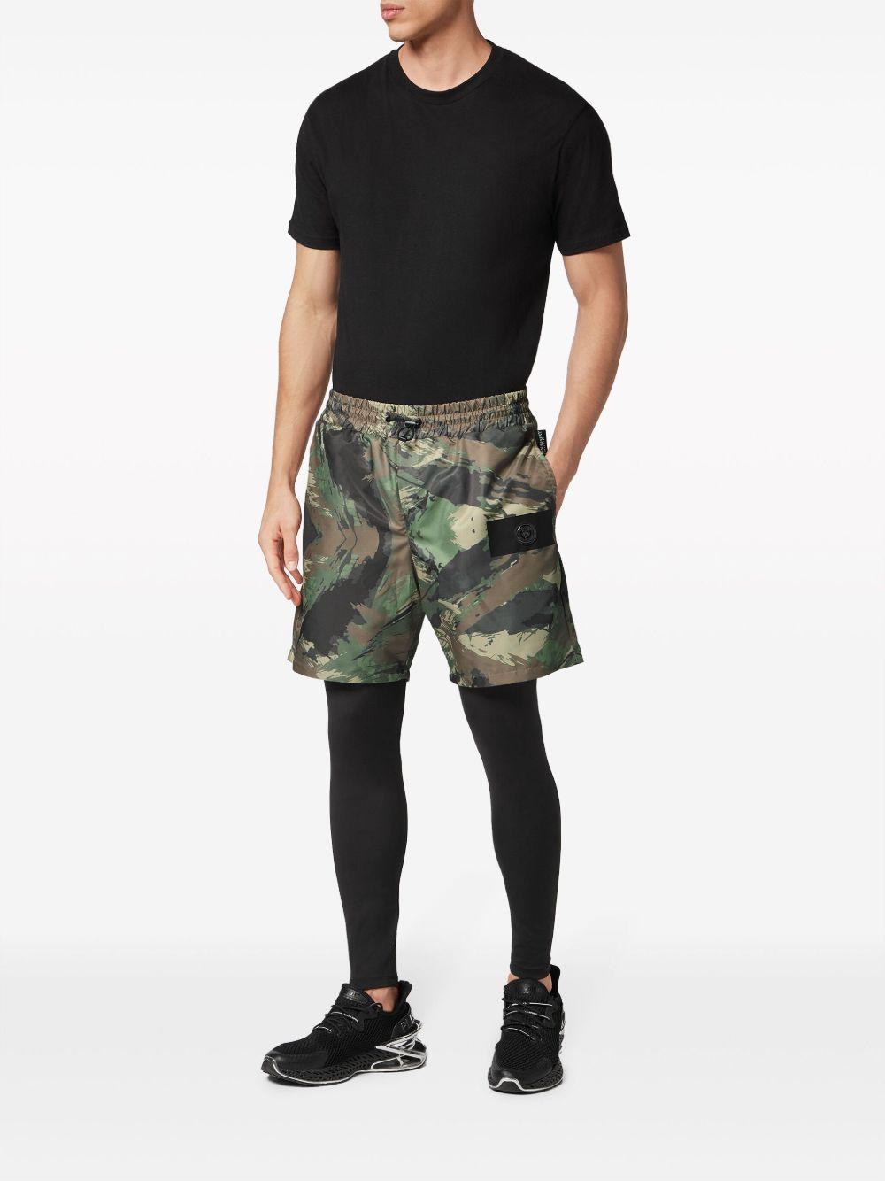 camouflage-print layered track pants Product Image