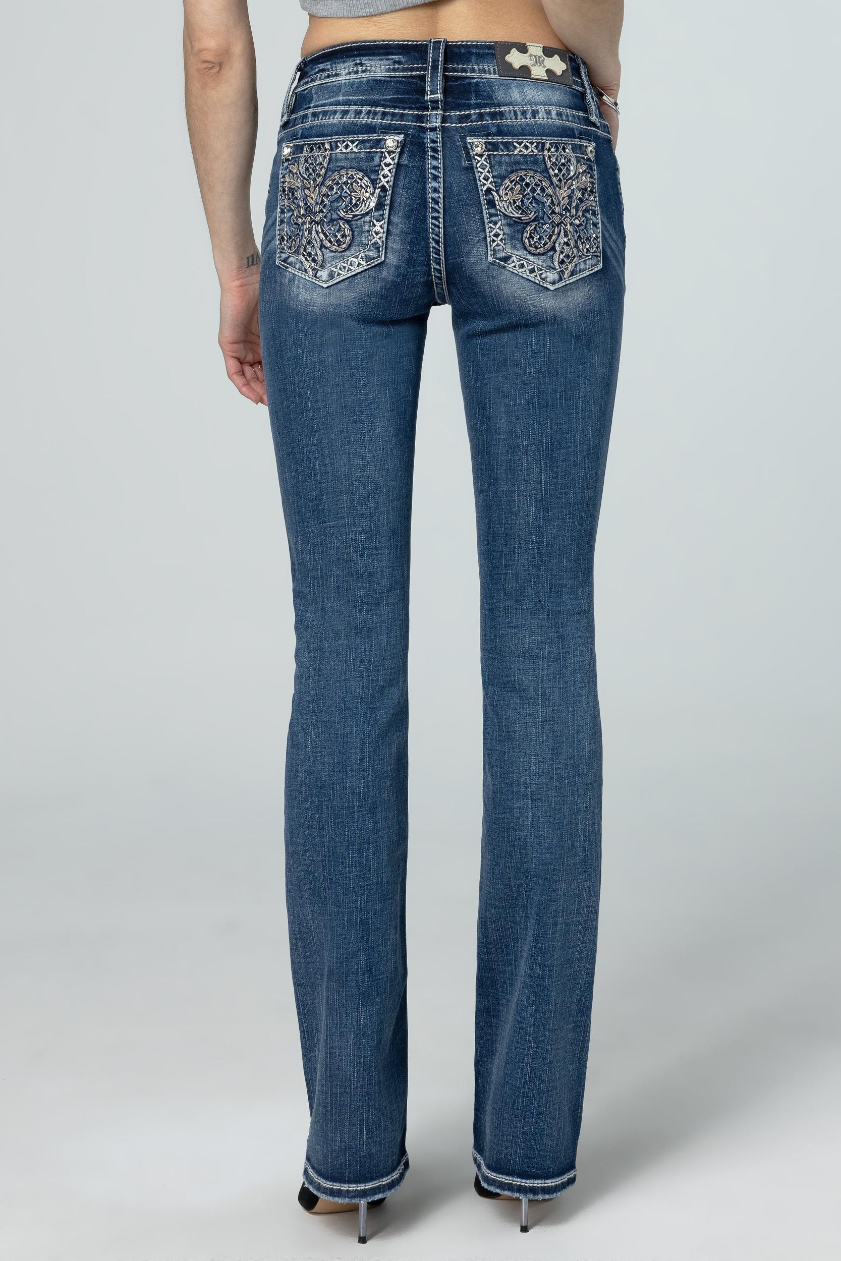 Fleur Glass Straight Jeans Product Image