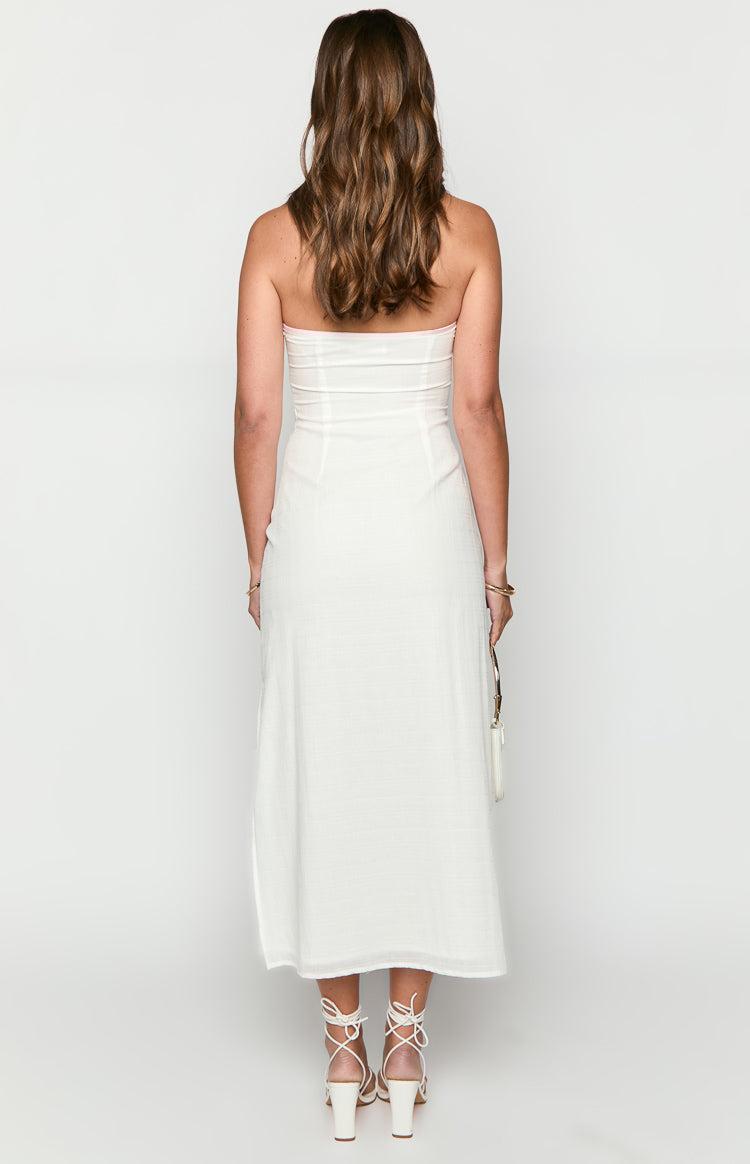 Vanity White Strapless Maxi Dress Product Image