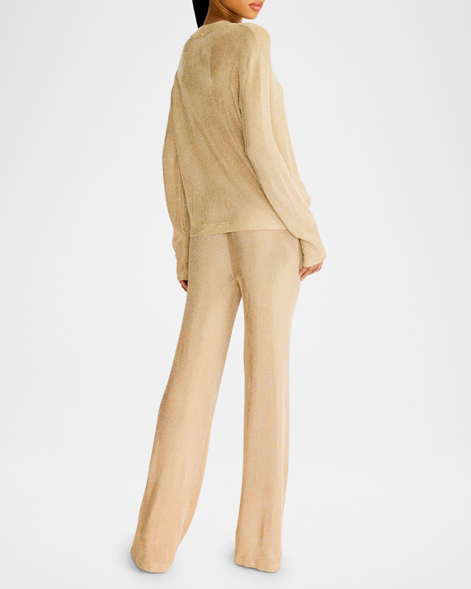 Hana Metallic Knit Top Product Image