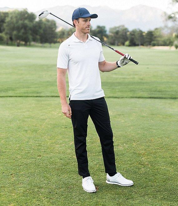 RHONE Slim Fit Flat Front Commuter Stretch Pants Product Image