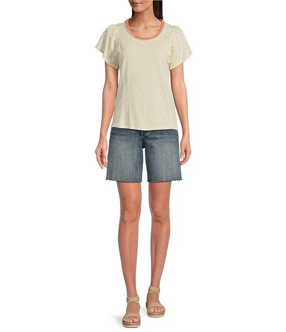 KUT from the Kloth Hailey Stretch Denim High Rise Bermuda Shorts Product Image