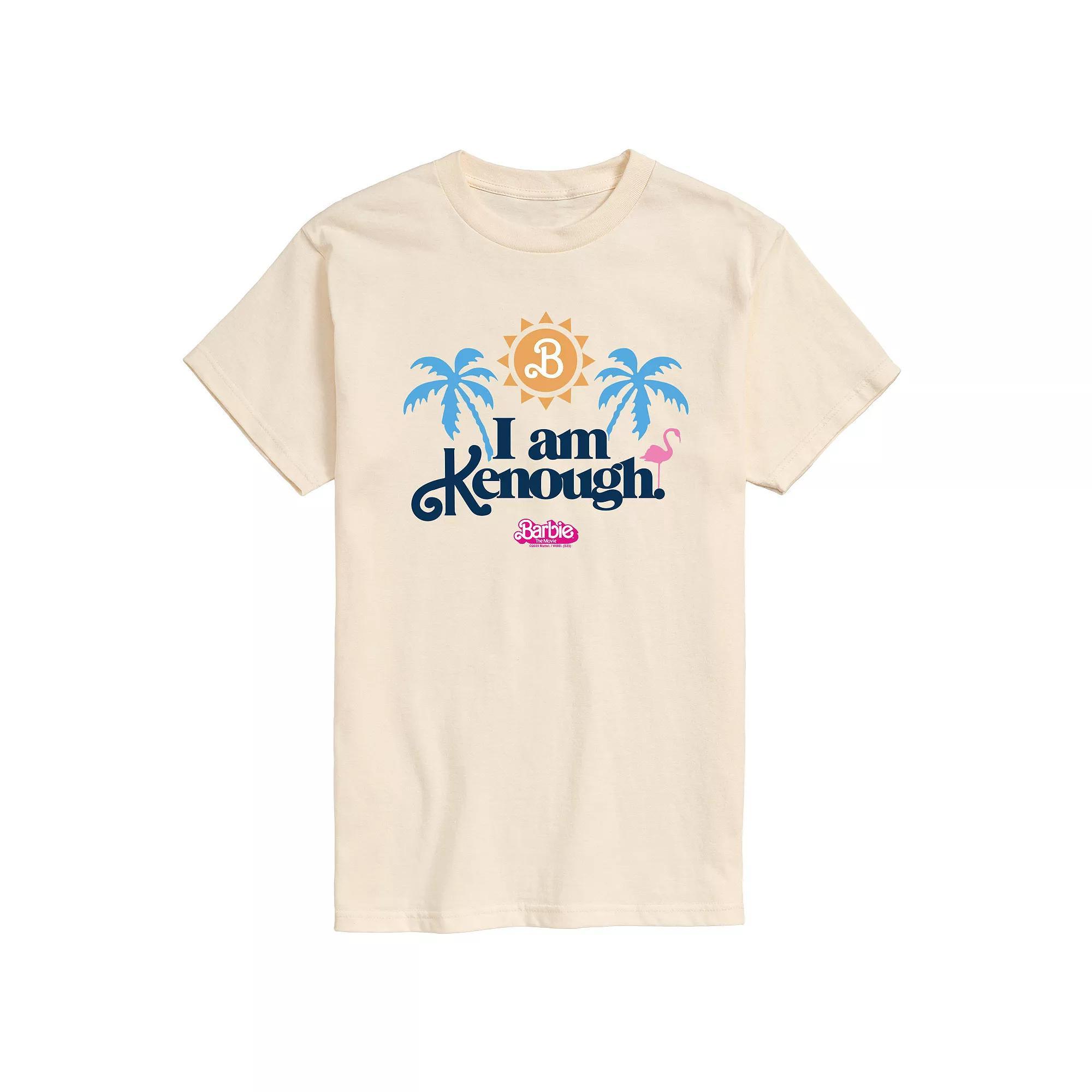 Men's Barbie The Movie I Am Kenough Palm Trees Graphic Tee, Size: XXL, Beige Product Image