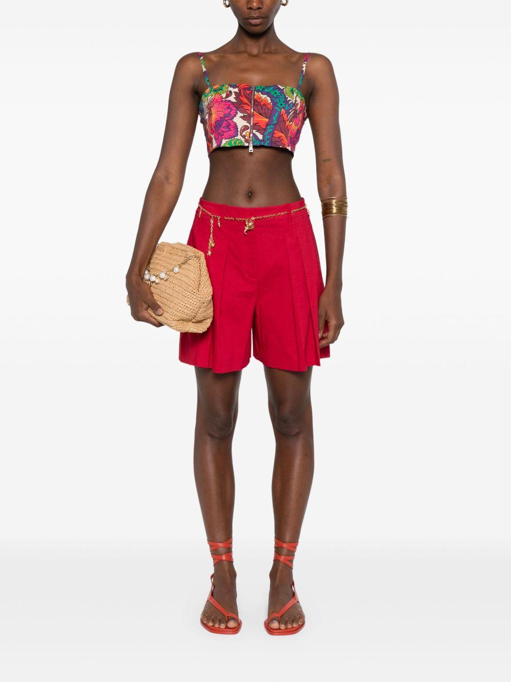 floral-print cropped top Product Image