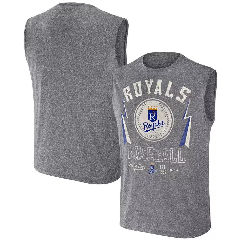 Men's Darius Rucker Collection by Fanatics Charcoal San Diego Padres Muscle Tank Top, Size: Small Product Image
