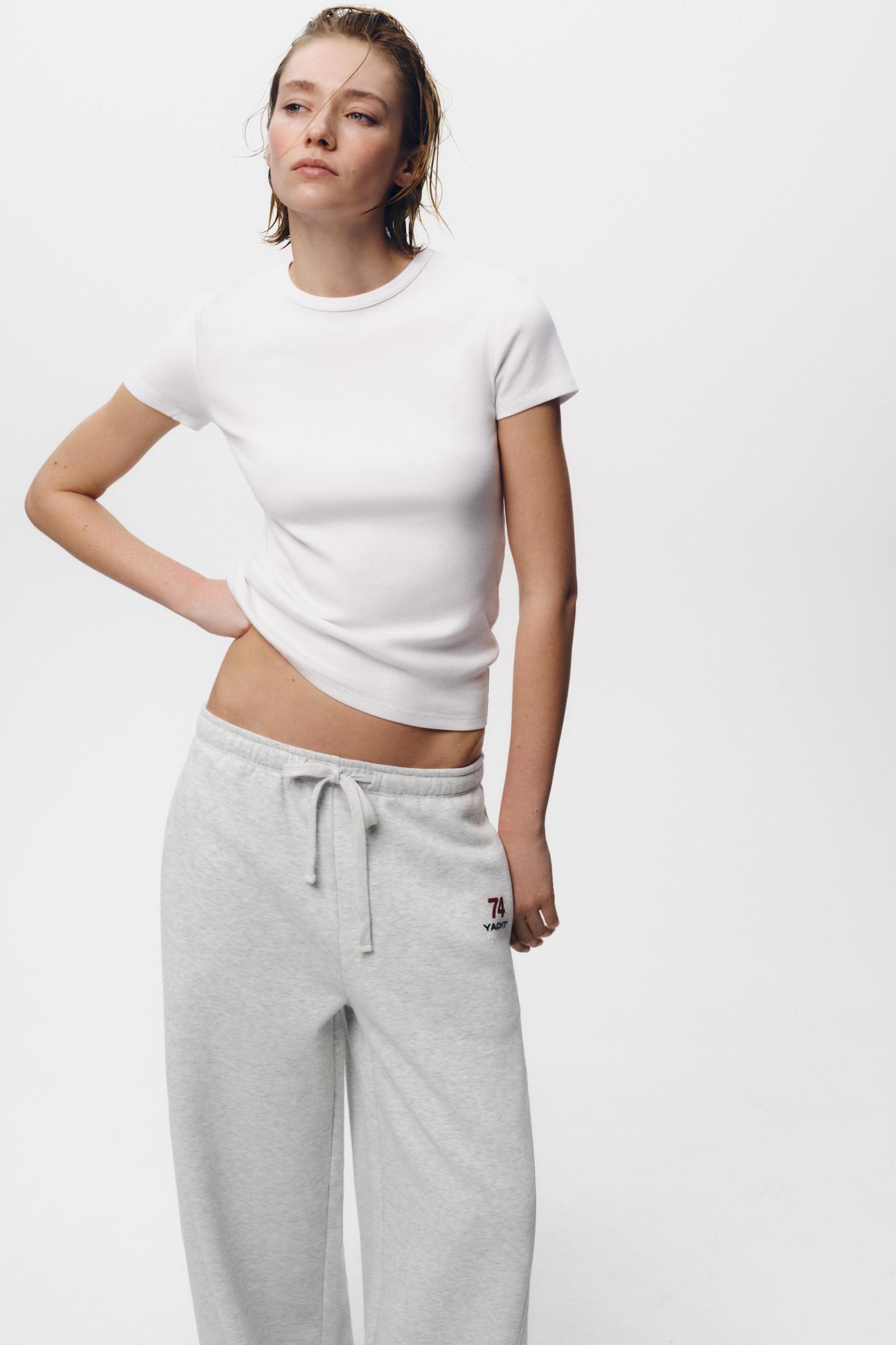 TEXT DETAIL PLUSH PANTS Product Image