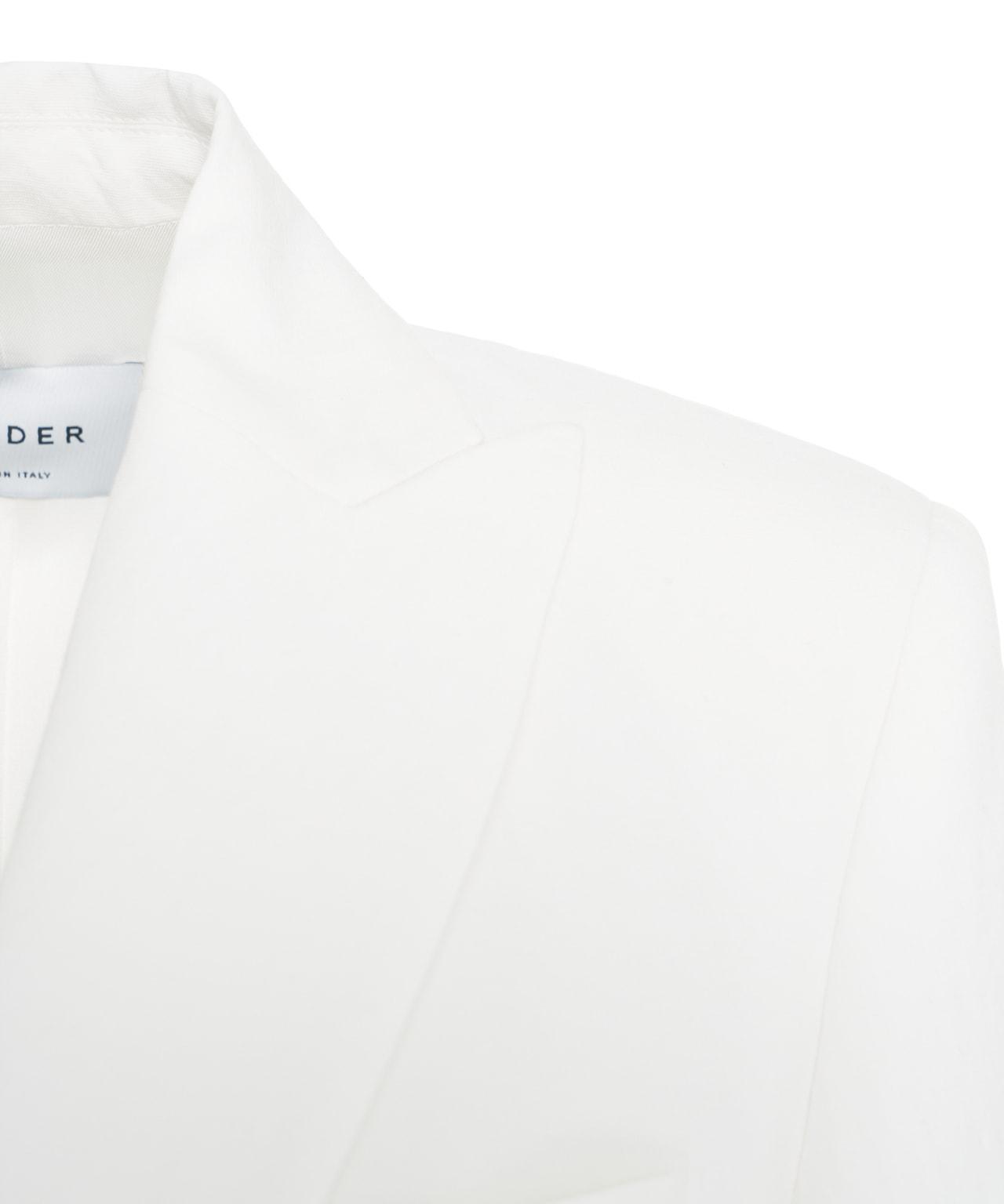 Linen blend double-breasted blazer Product Image