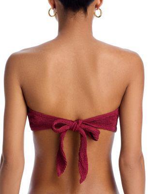 Tie Back Blake Crinkle Bandeau Bikini Top Product Image