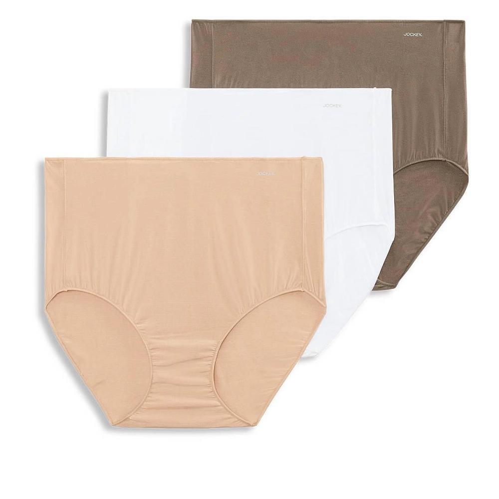 Womens Jockey No Panty Line Promise 3-Pack Full Rise Brief Panty Set 1877 Product Image