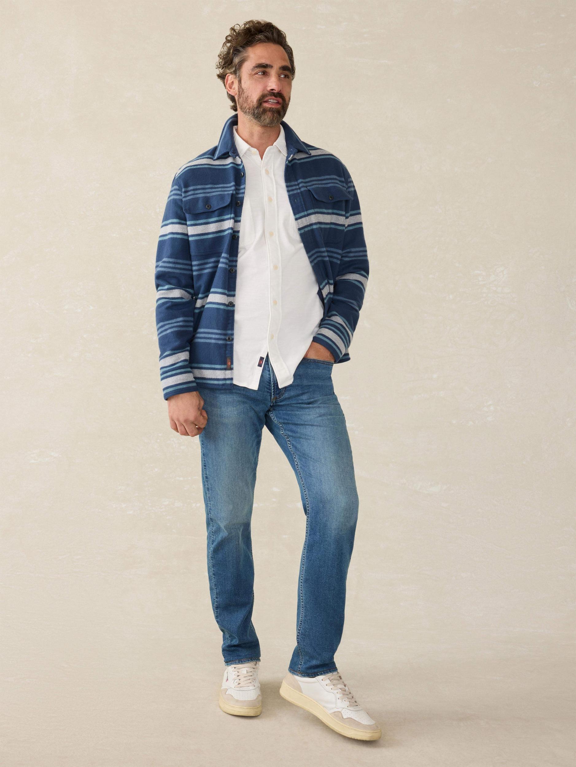 Sunwashed Knit Shirt - White Male Product Image