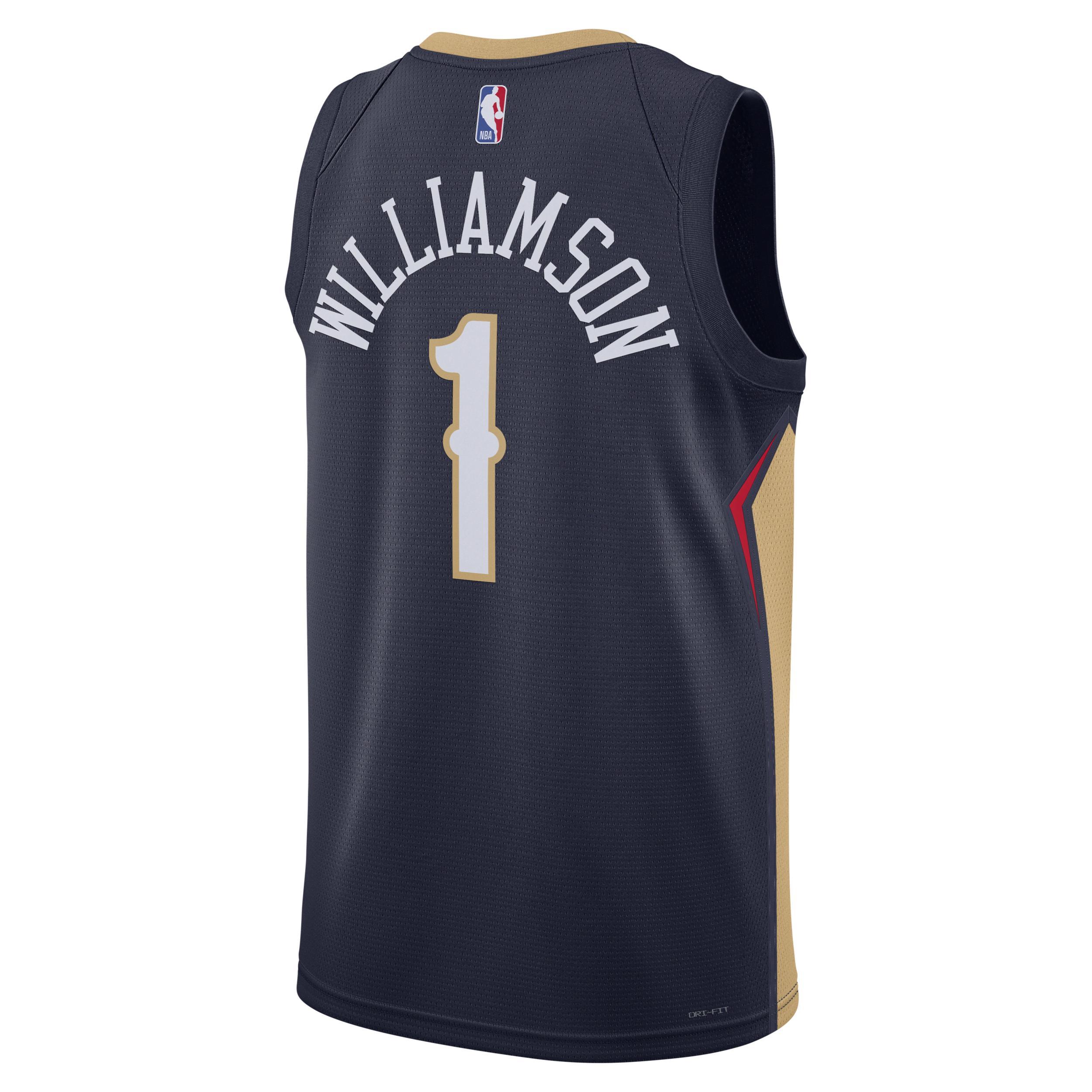 New Orleans Pelicans Icon Edition 2022/23 Nike Mens Dri-FIT NBA Swingman Jersey Product Image