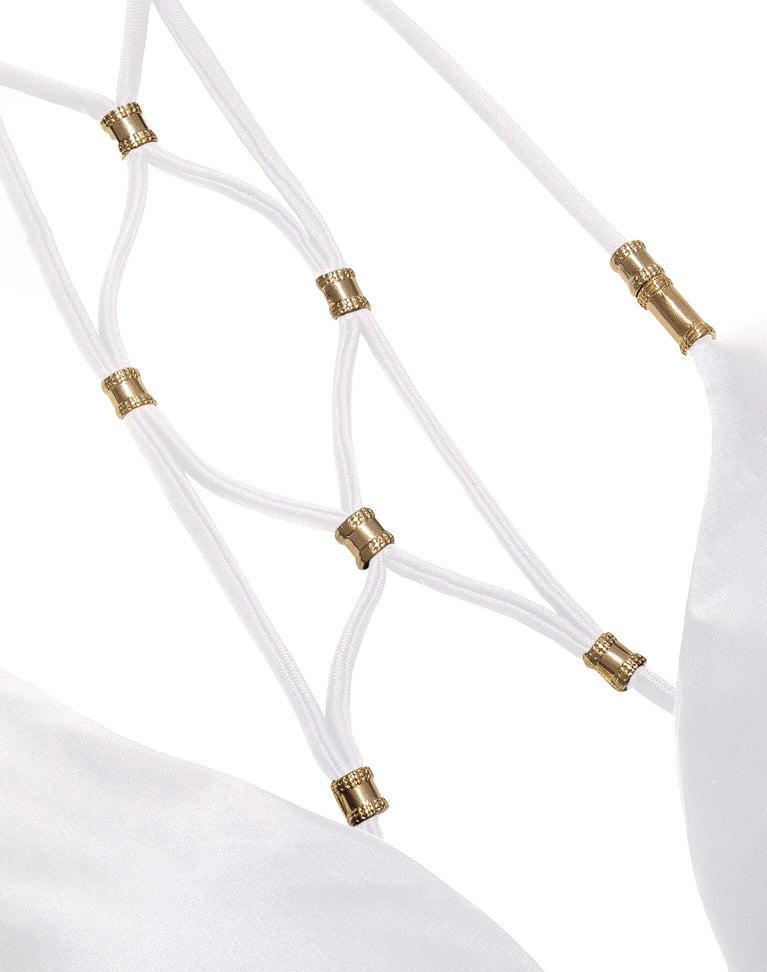 Lucy Triangle Top - White Product Image