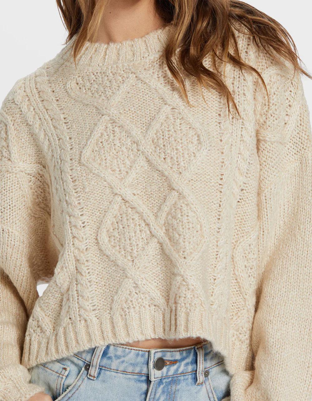 BILLABONG Modern Love Womens Sweater - CREAM Product Image