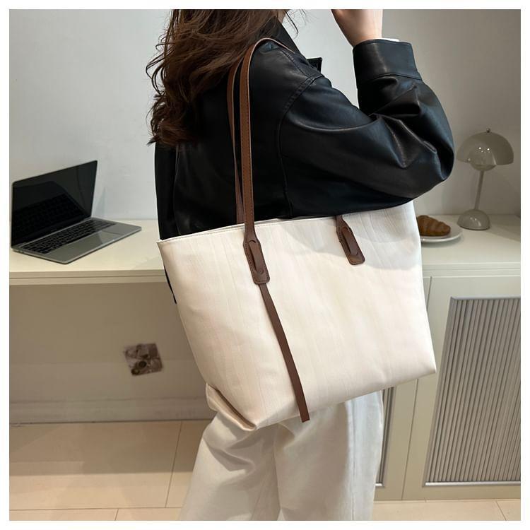 Faux Leather Tote Bag Product Image