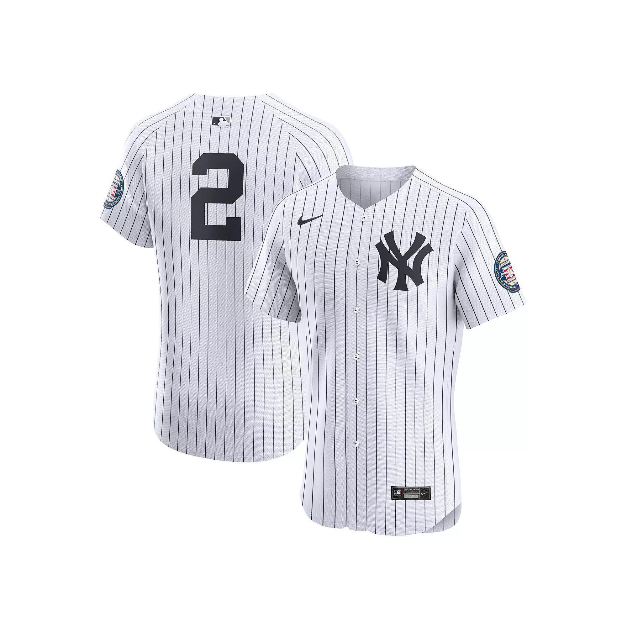 Derek Jeter New York Yankees Nike Mens Dri-FIT ADV MLB Elite Jersey | 90B0NKHOQD5-B9N Product Image