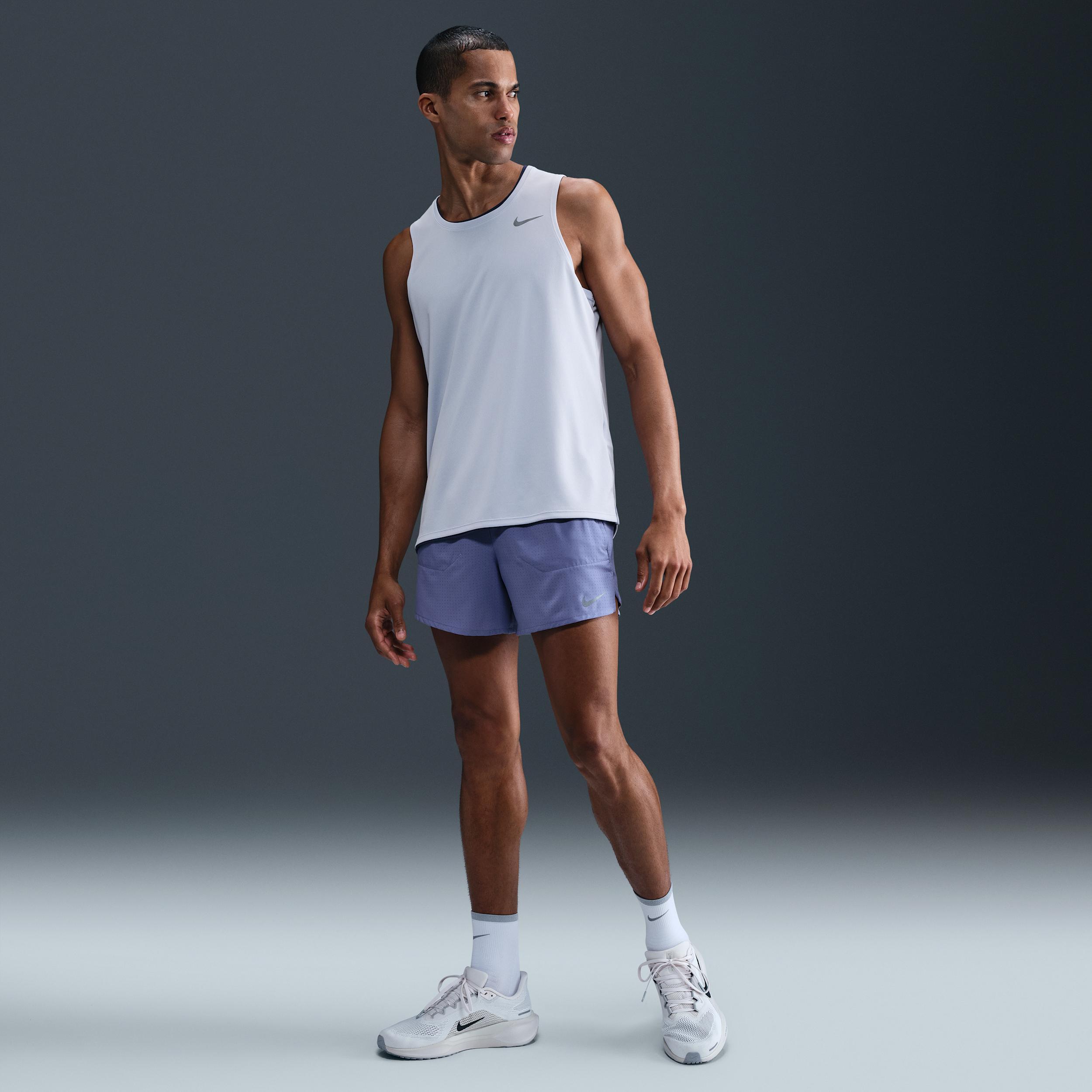 Nike Mens Miler Dri-FIT Running Tank Top | DV9321-057 Product Image