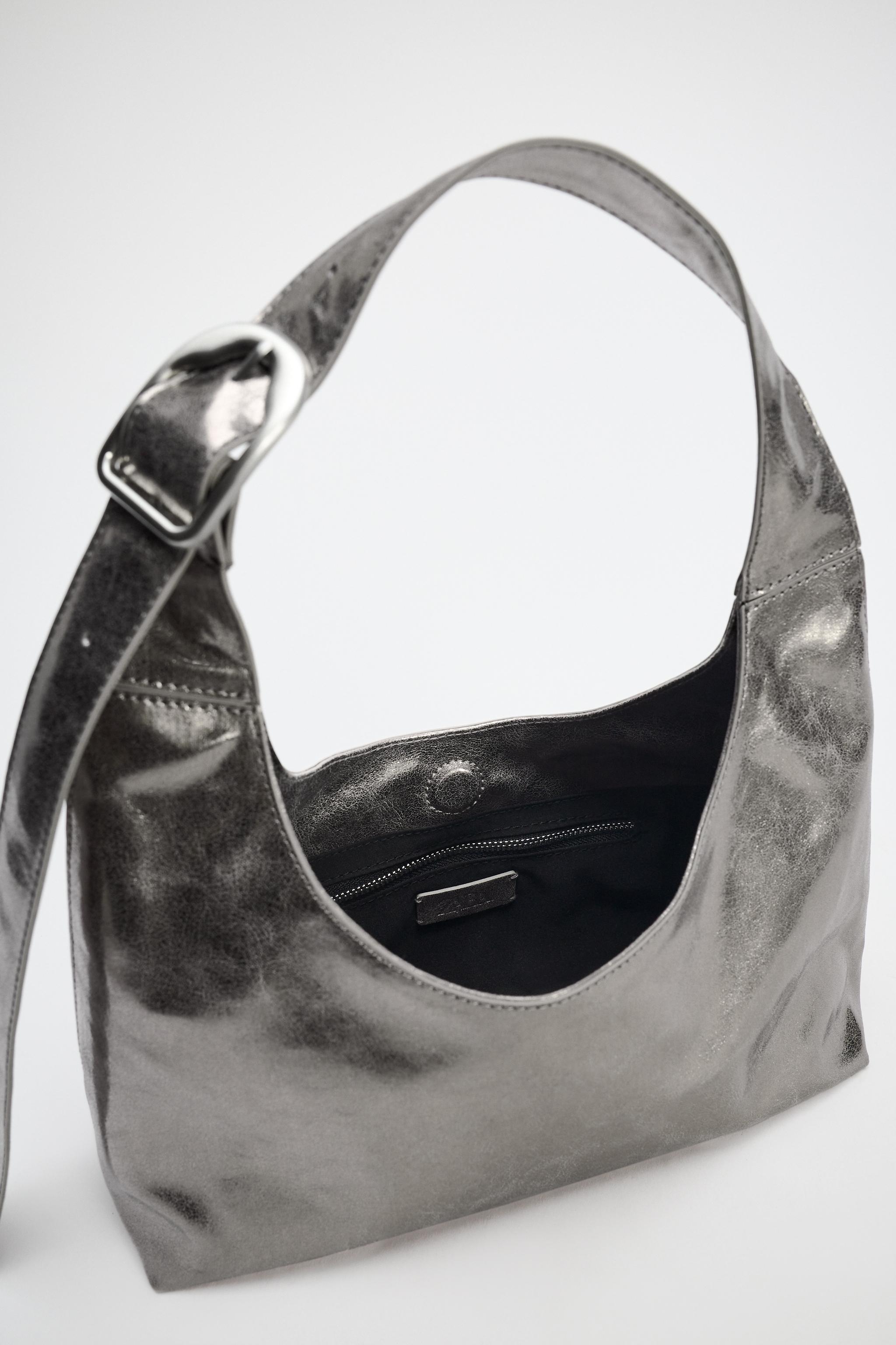 METALLIC EFFECT MINI BUCKET BAG Product Image