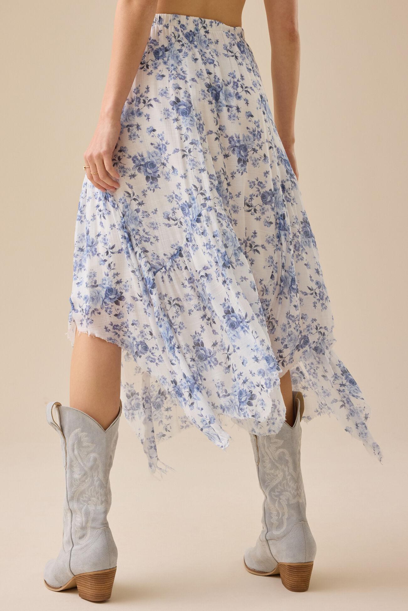 Embry Floral Midi Skirt Product Image