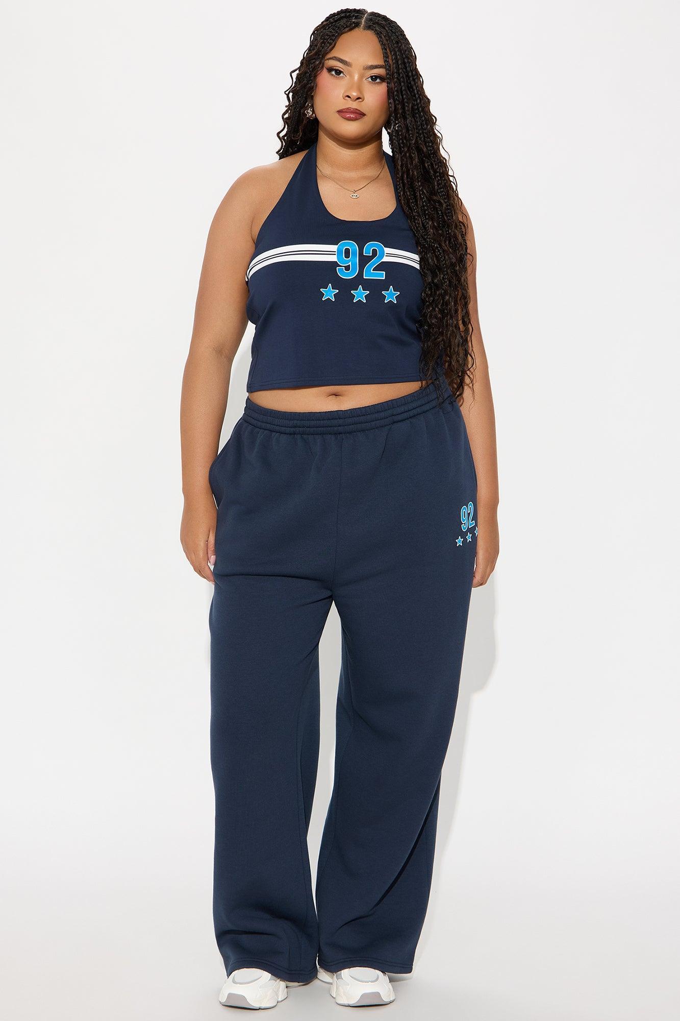 Alessandra 92 Wide Leg Pant - Blue Product Image