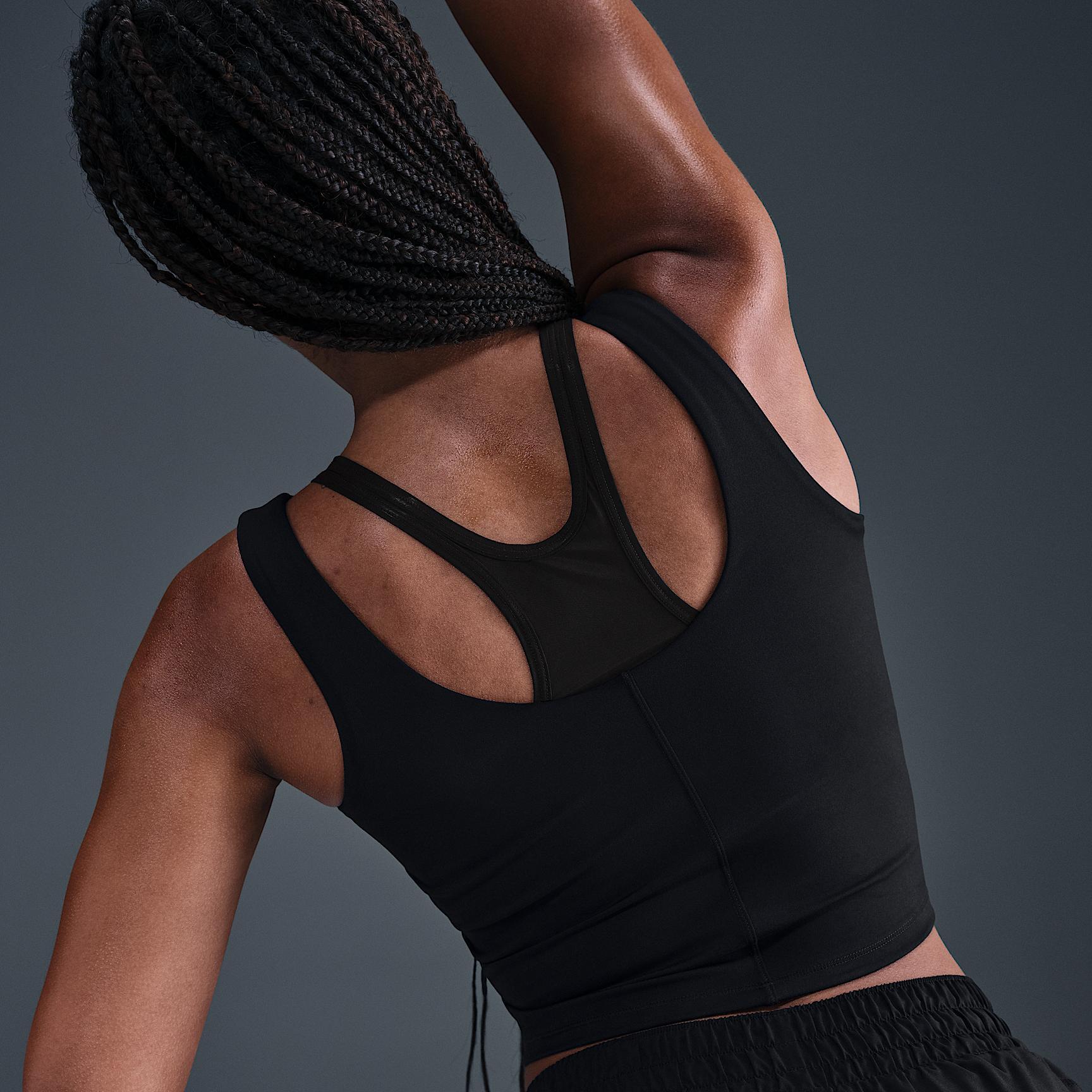 Nike Womens One Fitted Dri-FIT Cropped Tank Top | HV3653-652 Product Image