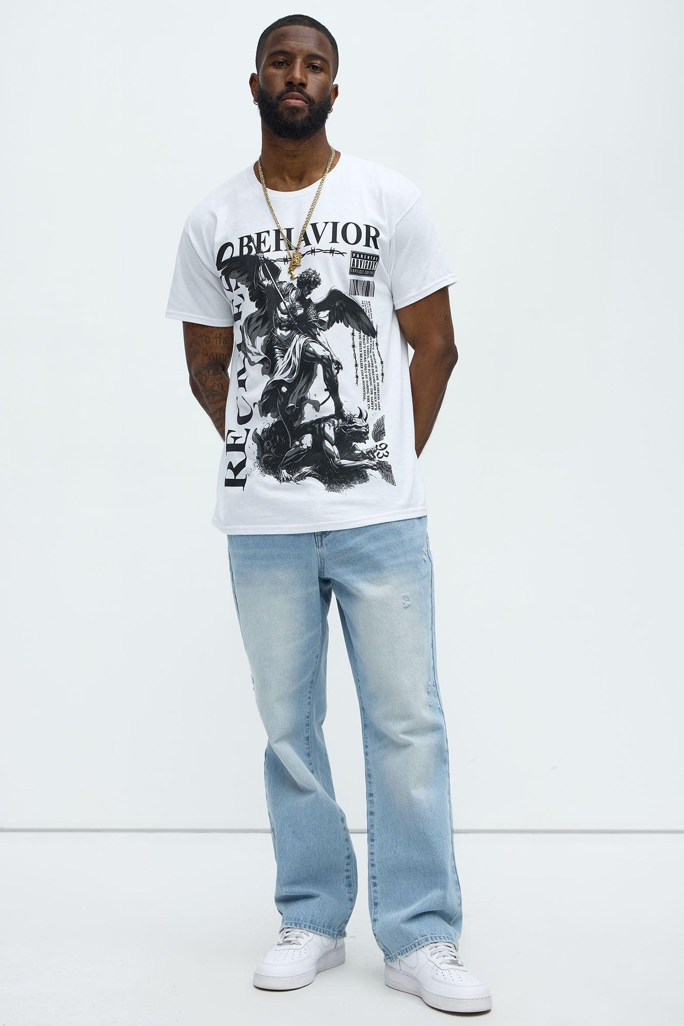 Reckless Behavior Short Sleeve Tee - White Product Image