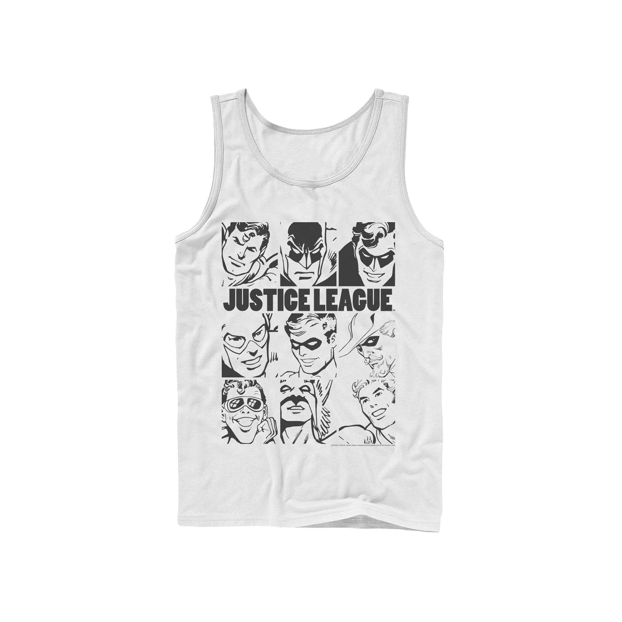 Men's DC Comics Justice League Group Shot Panel Poster Tank Top,  Product Image