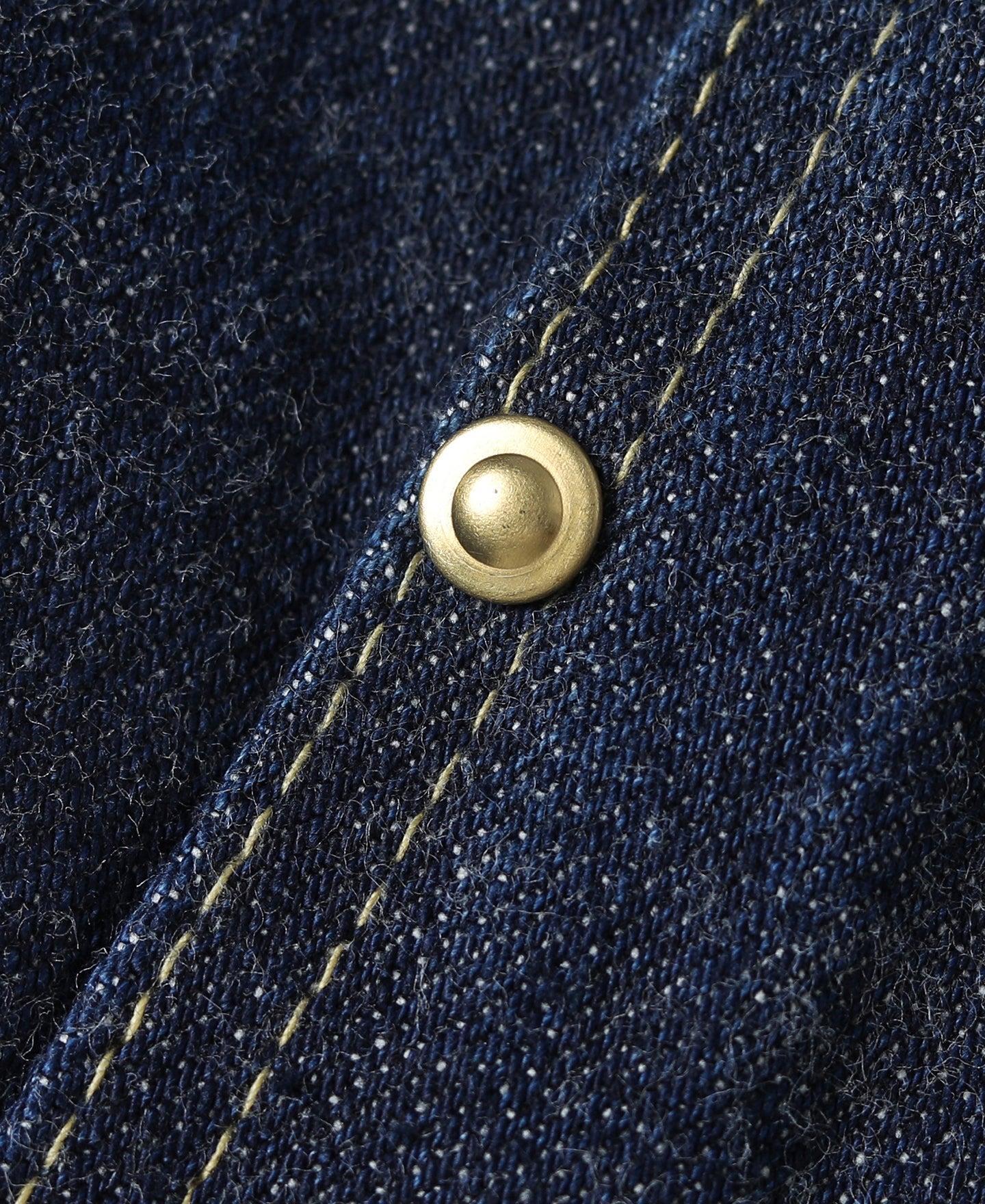 WWII Simplified Model Cowboy Selvedge Denim Jacket Product Image