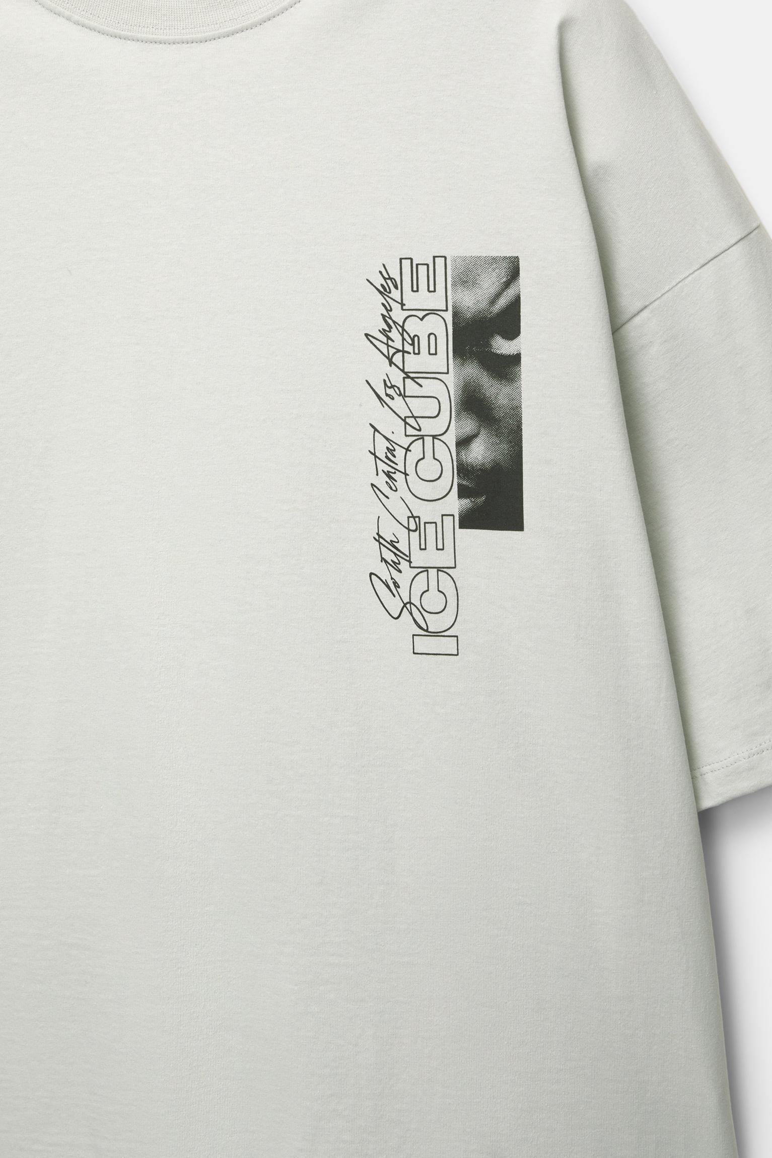 “Ice Cube” graphic white T-shirt Product Image