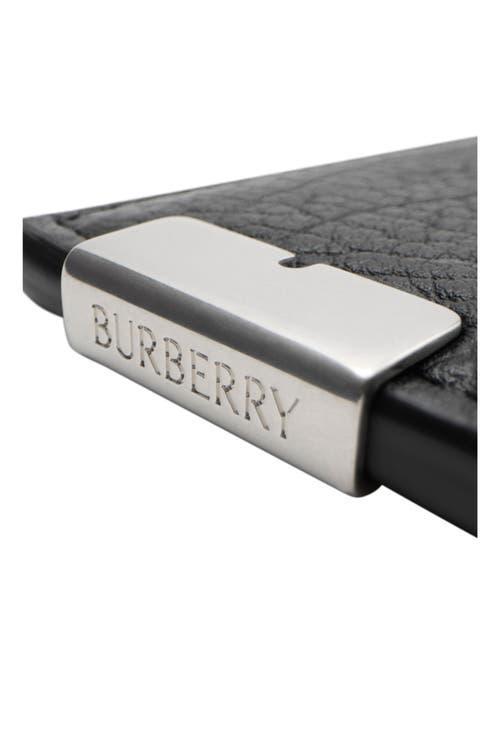 BURBERRY B-cut Lambskin Cardholder In Black Product Image