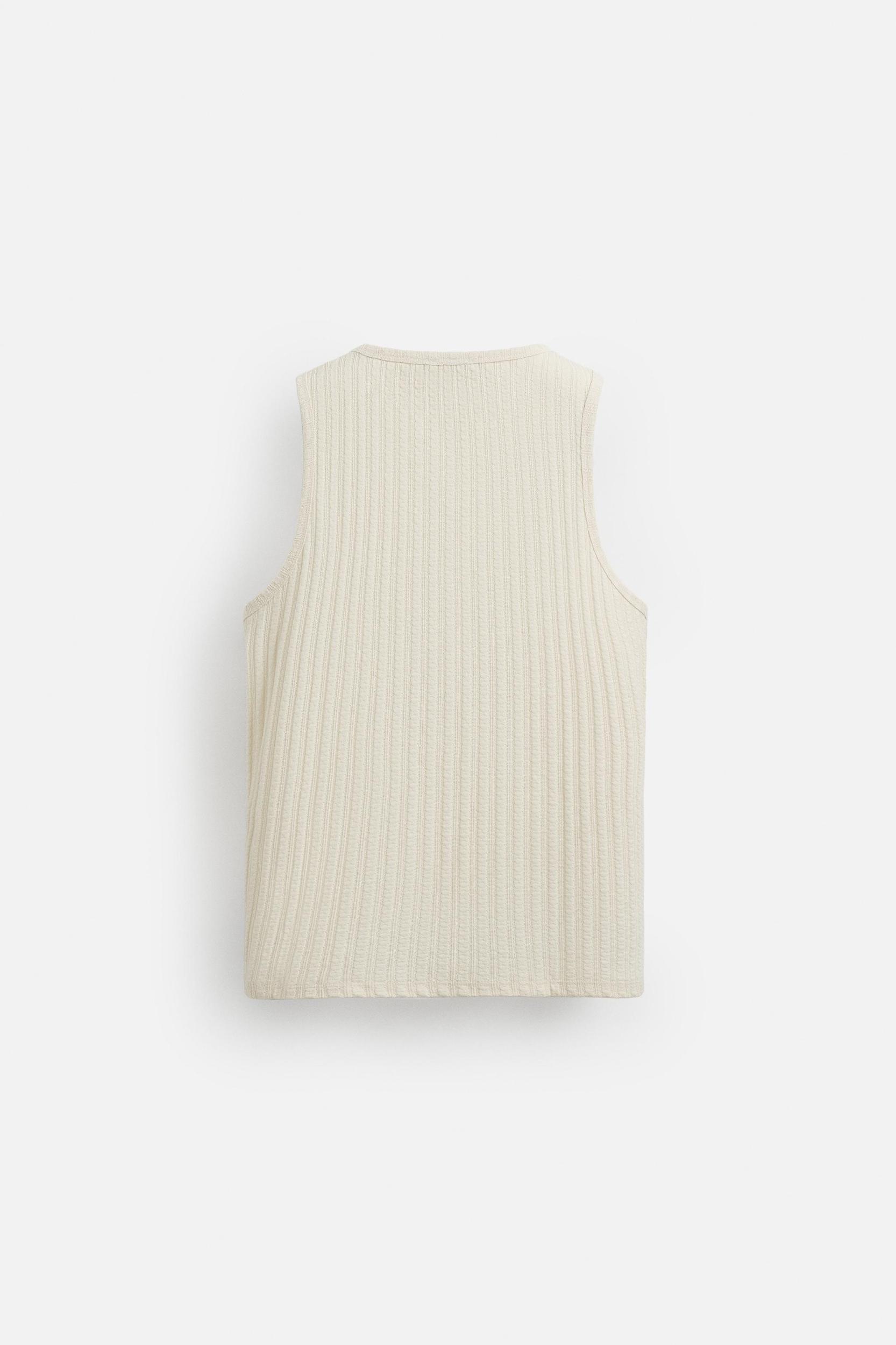 JACQUARD STRIPE TANK TOP Product Image
