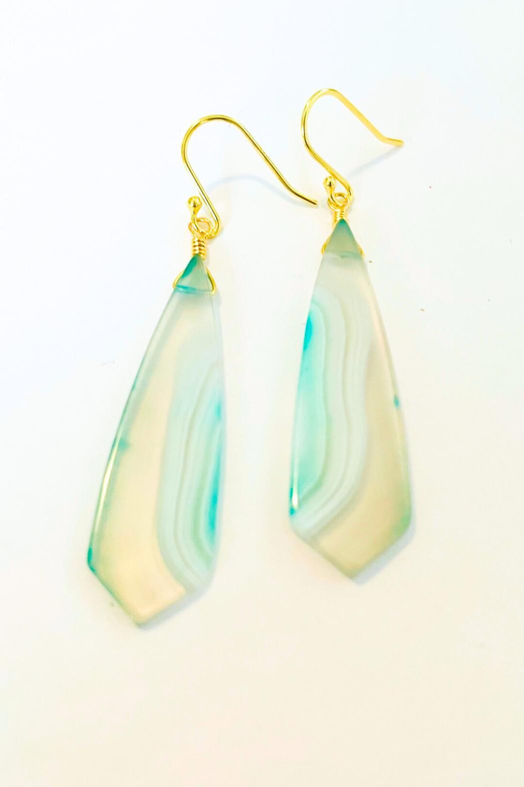 Agate Slice Earrings Product Image