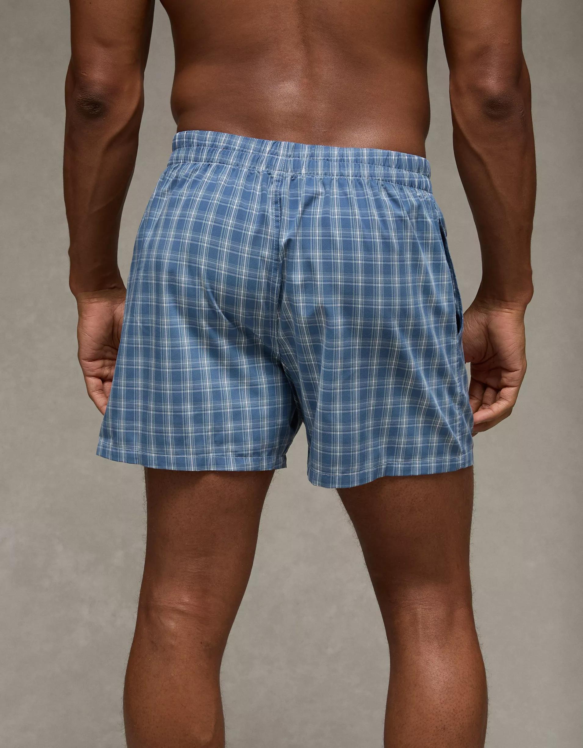 AEO Men's Plaid Poplin Pocket Boxer Short Product Image