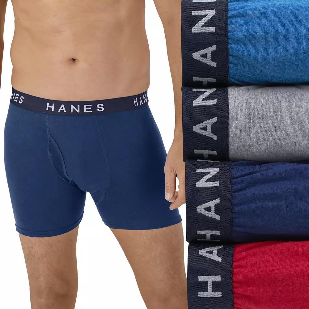 Men's Hanes® 4 Pack Ultimate ComfortBlend Boxer Brief Underwear,  Product Image