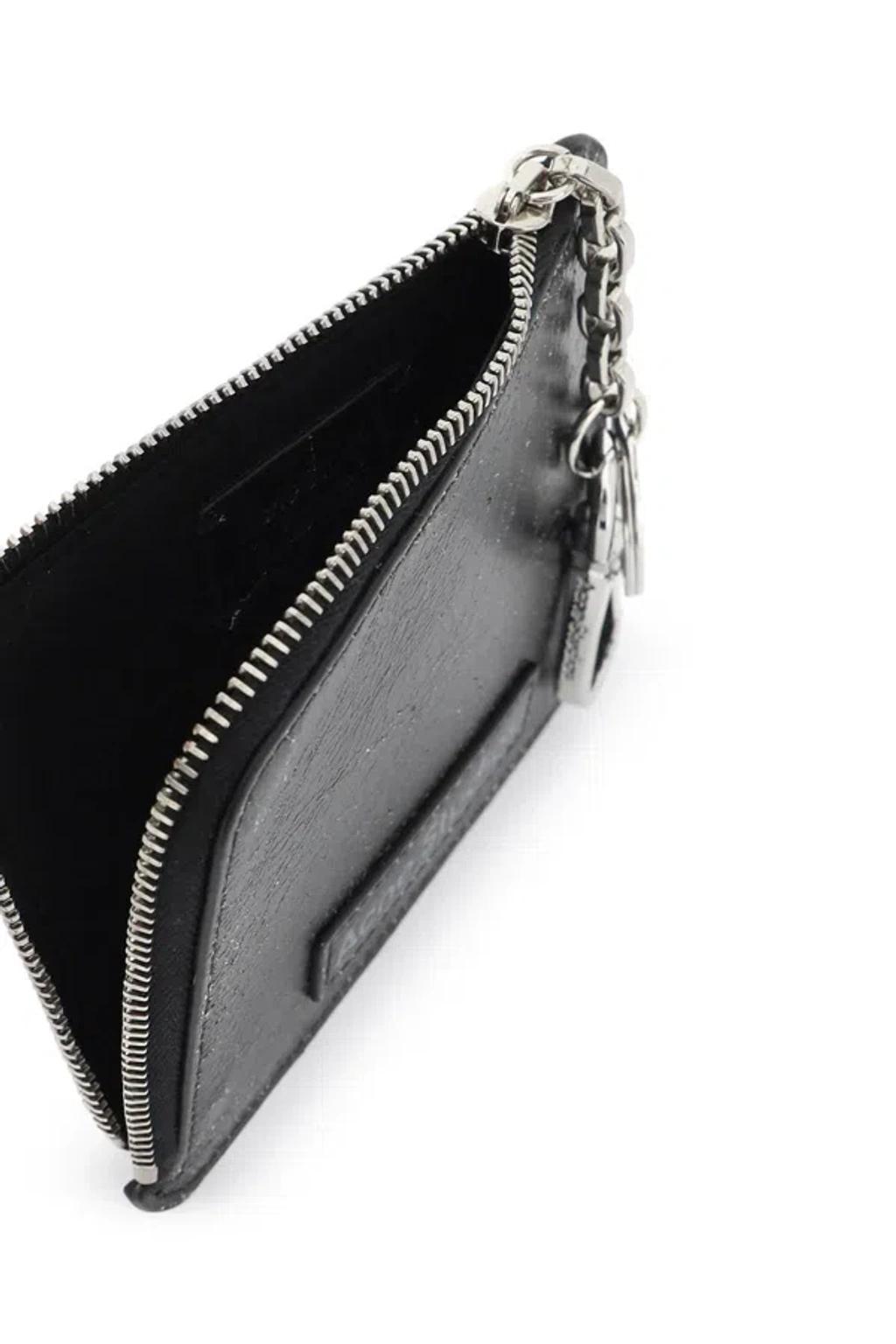 ACNE STUDIOS Logo-patch Leather Wallet In Black Product Image