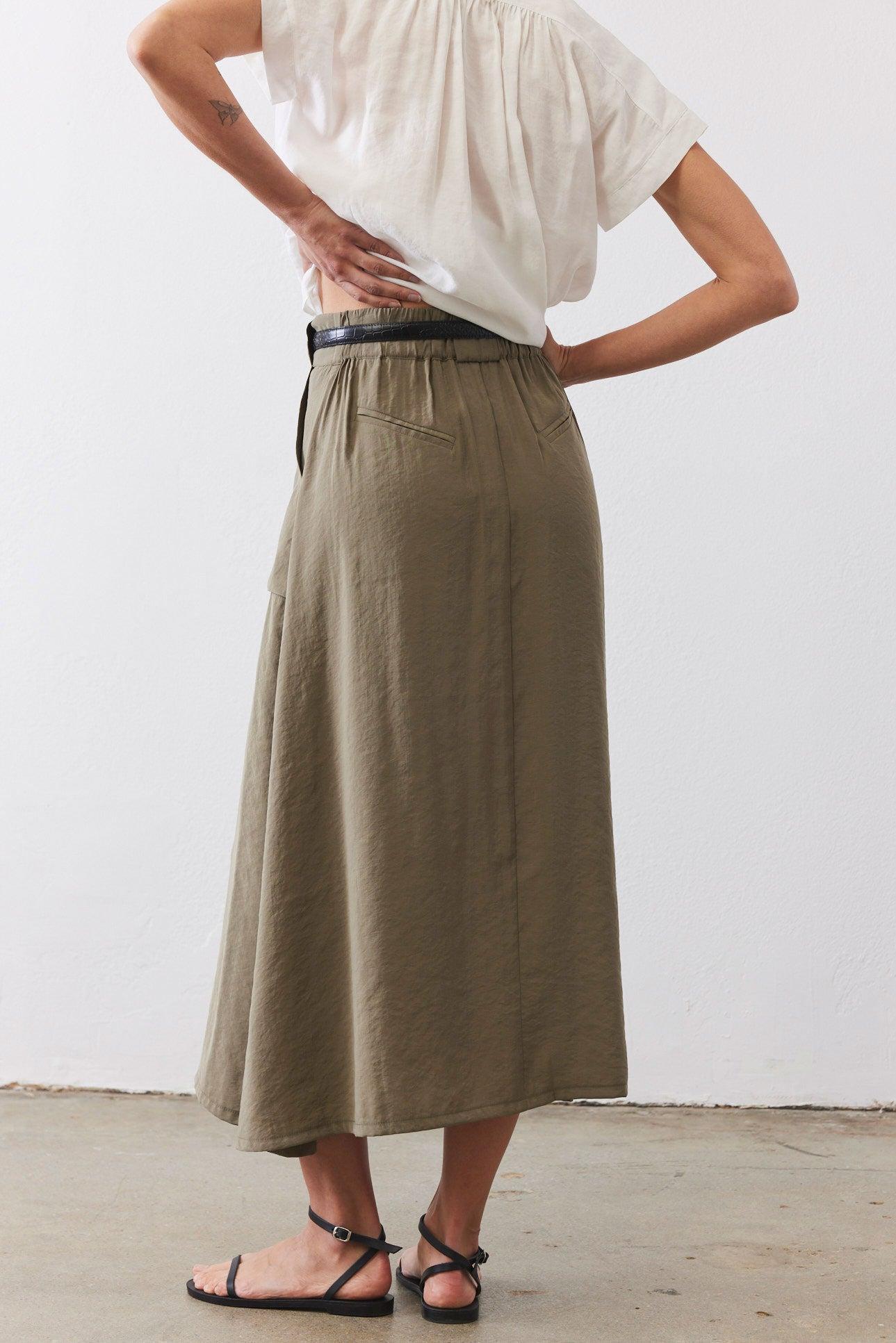Light Poplin Utility Skirt Product Image