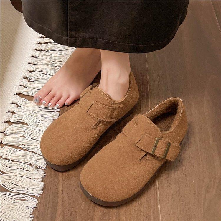 Buckled Fleece Lined Slip Ons Product Image