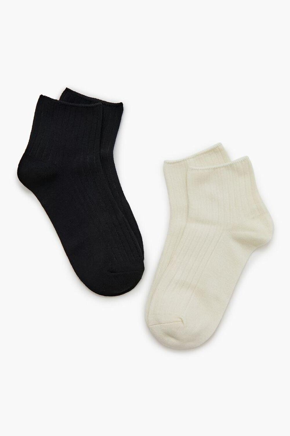 Ribbed Quarter Socks - 2 pack | Forever 21 Product Image