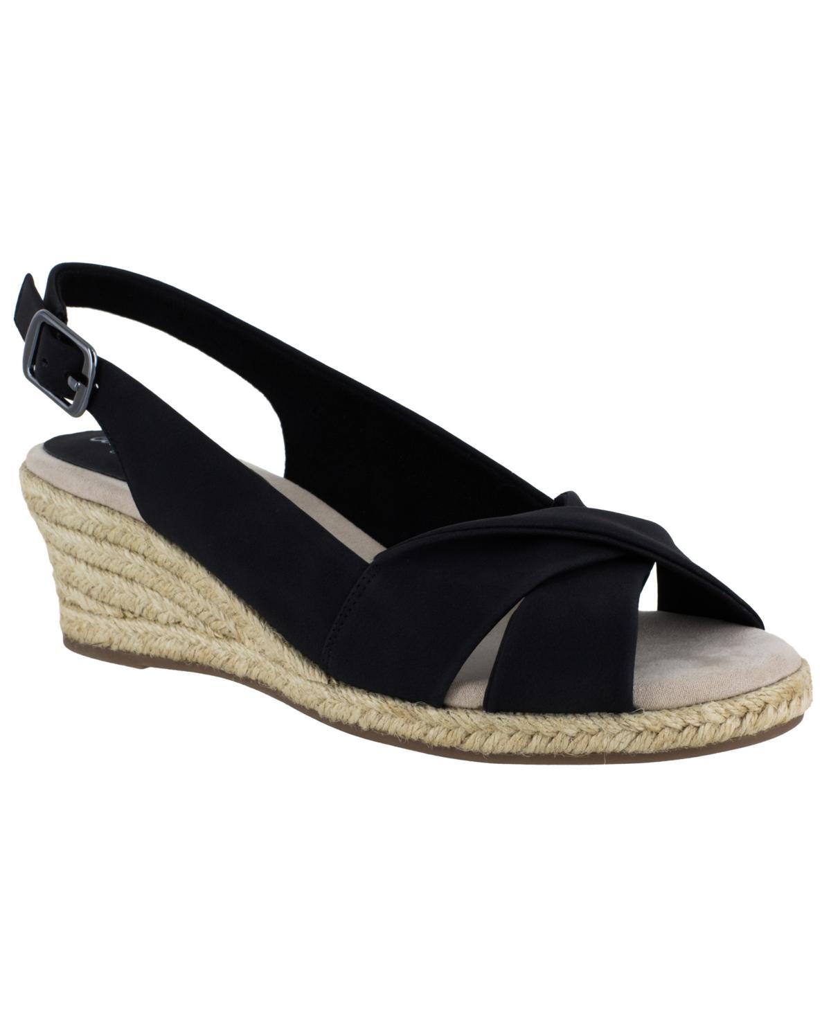 Easy Street Maureen Womens Espadrille Wedge Sandals Product Image