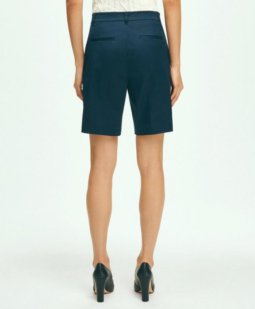 Stretch Cotton Twill Bermuda Shorts Product Image