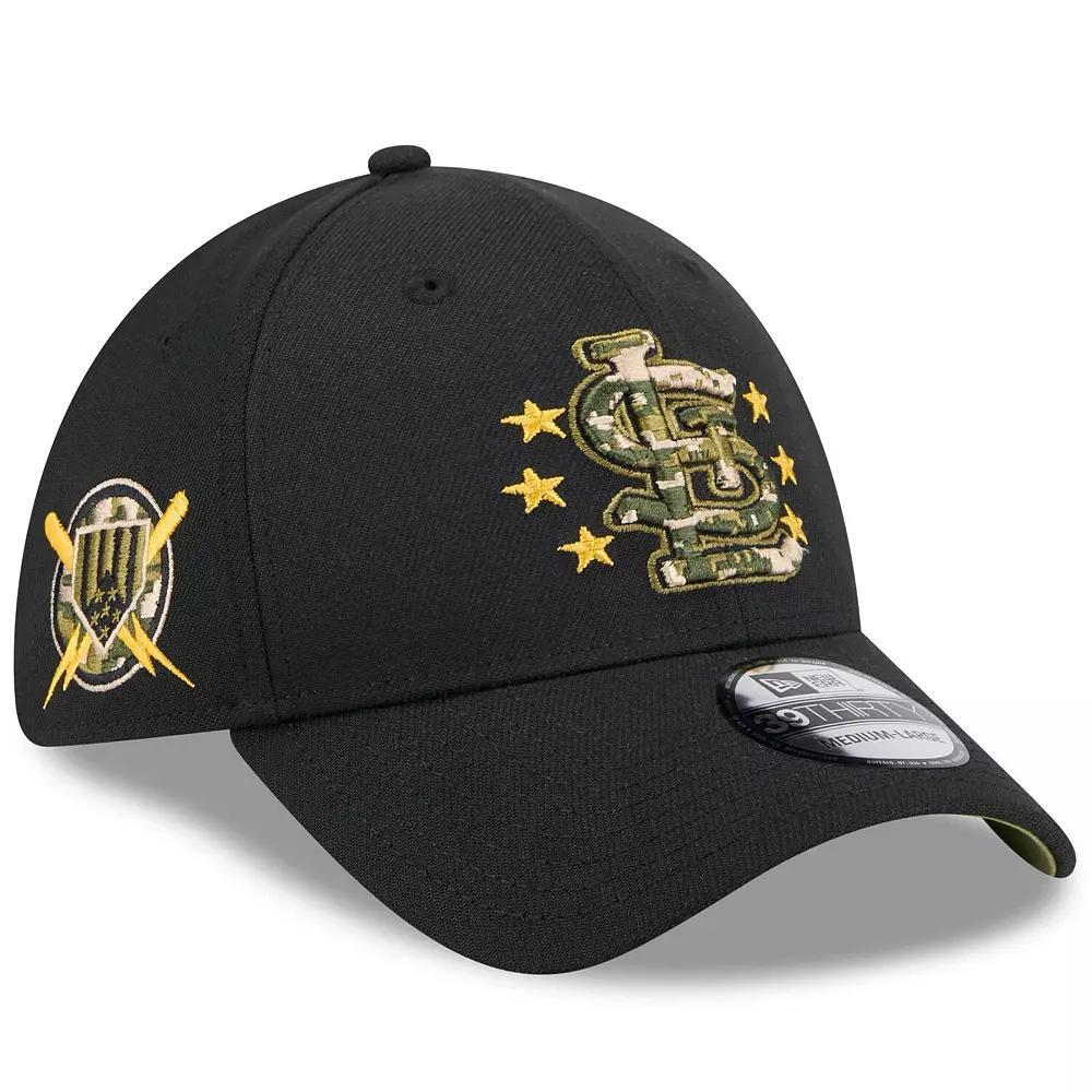 Men's New Era Black Cincinnati Reds 2024 Armed Forces Day 39THIRTY Flex Hat,  Product Image