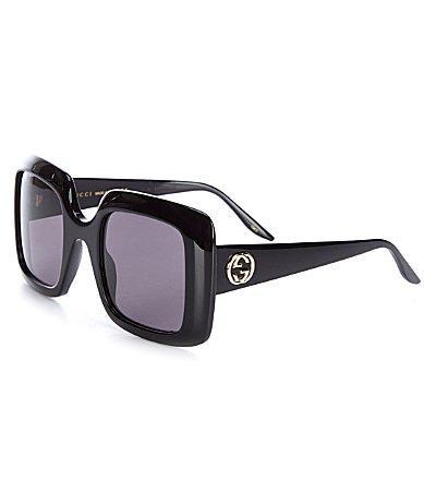 Womens 52MM Rectangular Squared Sunglasses Product Image