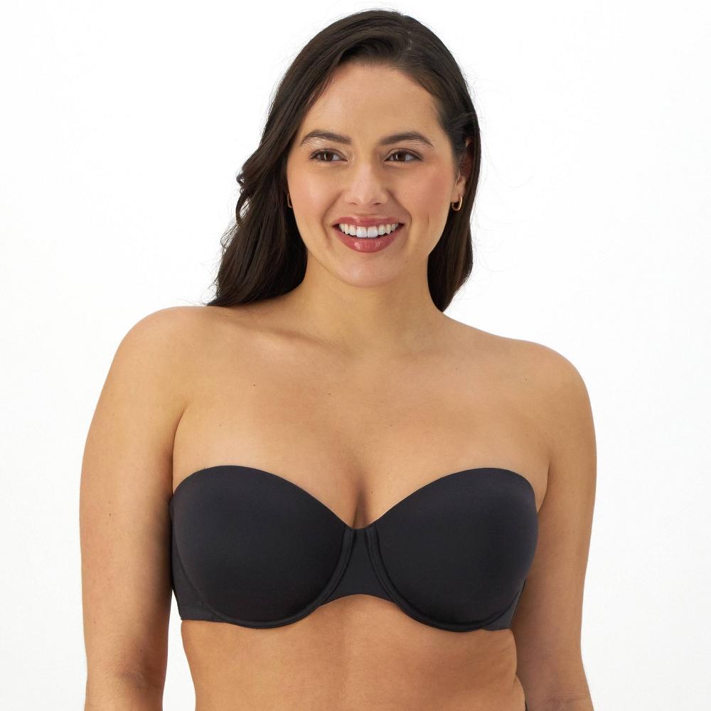 Bali Womens Full Coverage Underwire Multiway Strapless Bra - Black 38C Product Image