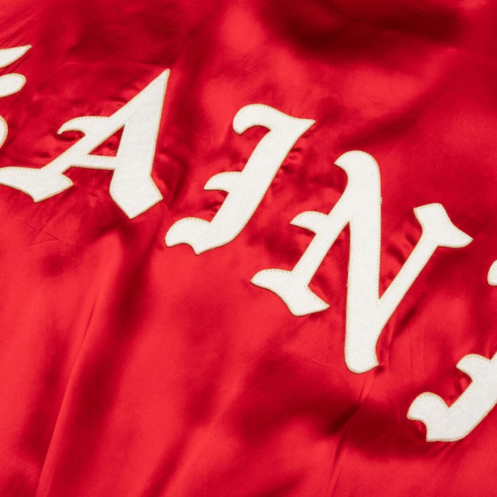 Saint Varsity Jacket - Red Male Product Image