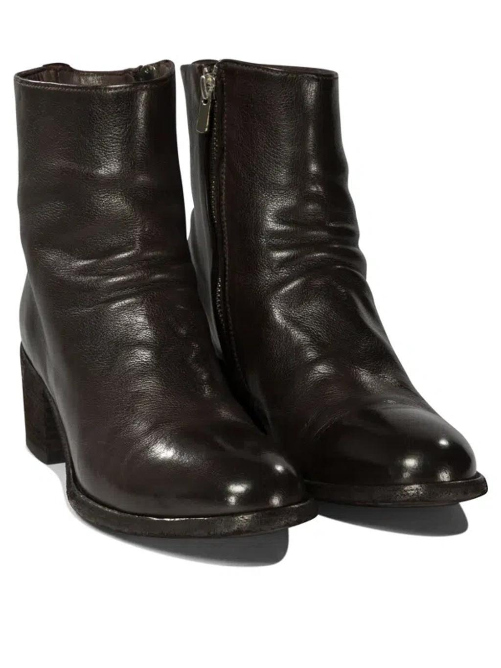 OFFICINE CREATIVE Women's "denner" Ankle Boots In Brown Product Image