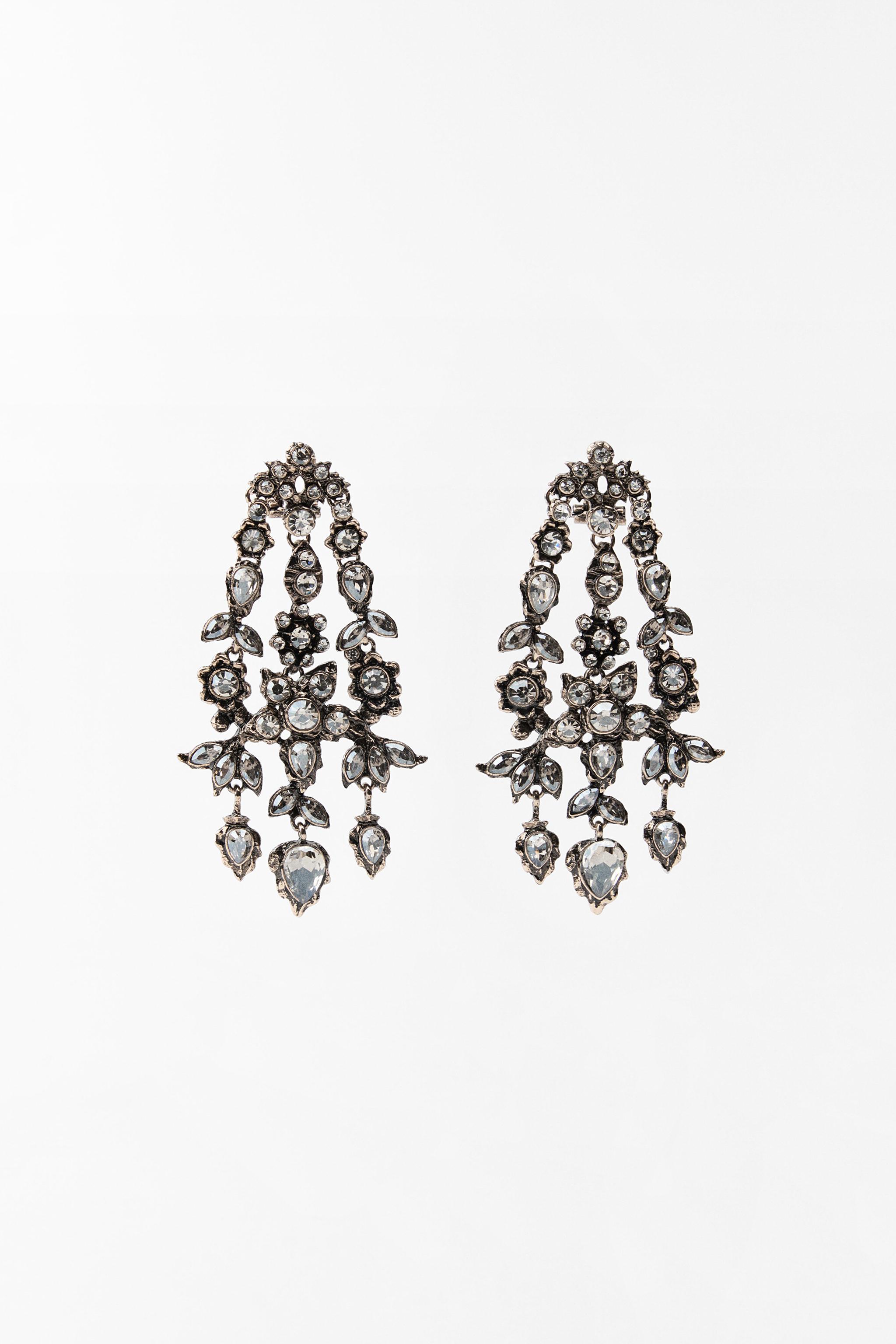 JEWEL FLORAL EARRINGS Product Image