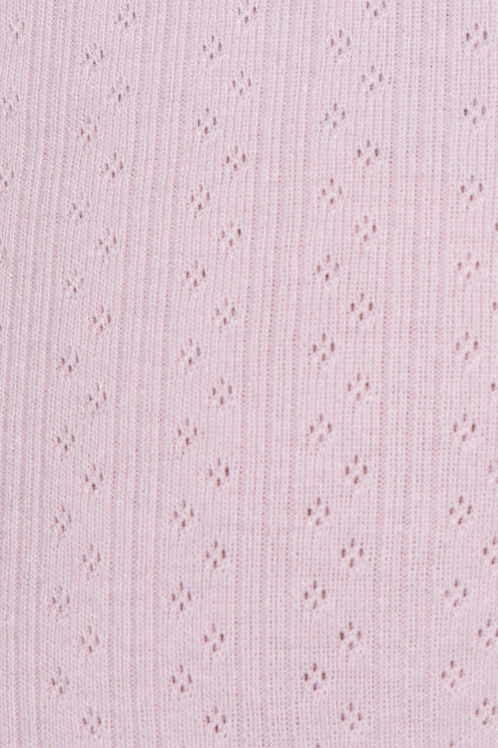 Tiny Pointelle Lettuce Edge Shorts Product Image