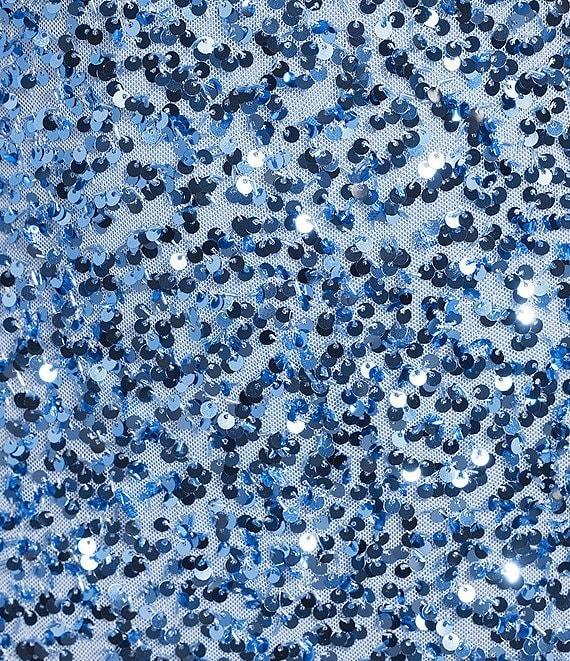 B. Darlin V-Neck Sleeveless Tie Front Sequin Bodycon Dress Product Image