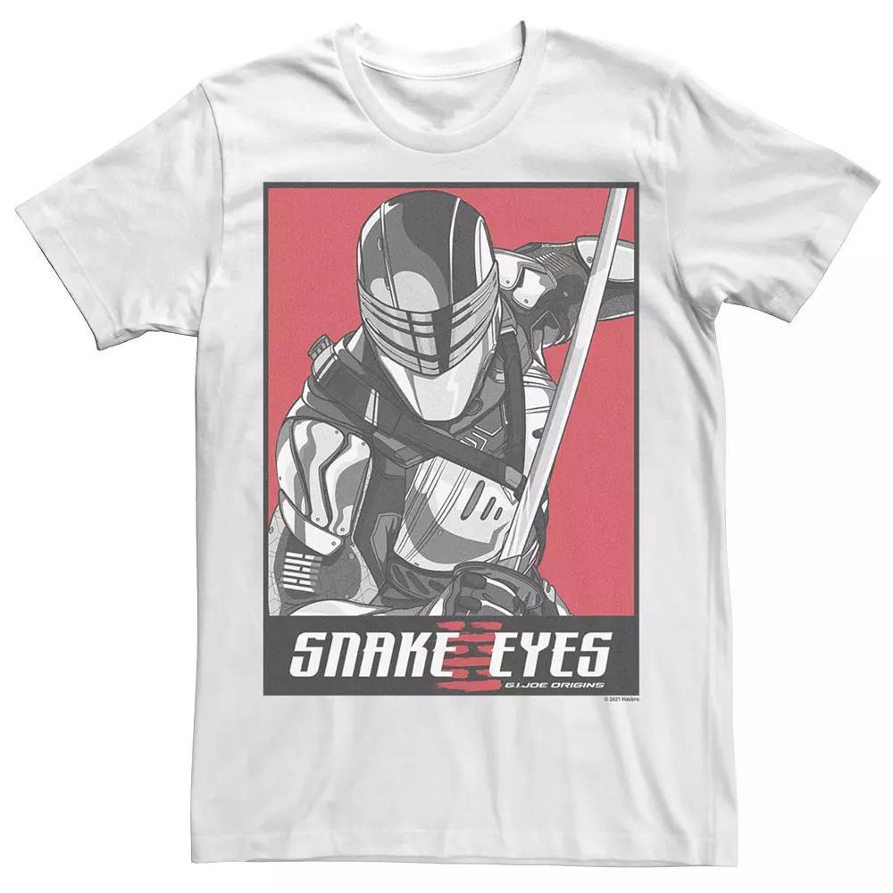 Big & Tall G.I. Joe Snake Eyes Tee, Men's, Size: 3XL Tall, White Product Image