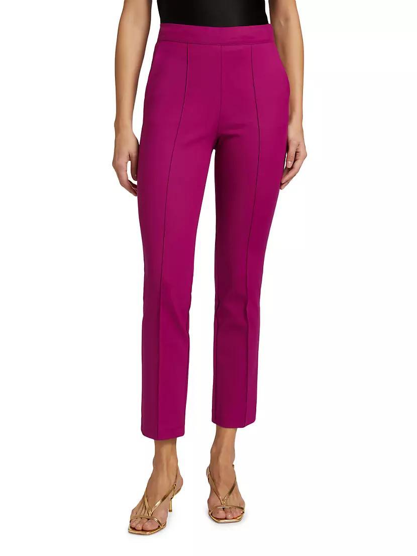 Vega Stretch Cotton High-Rise Crop Pants Product Image